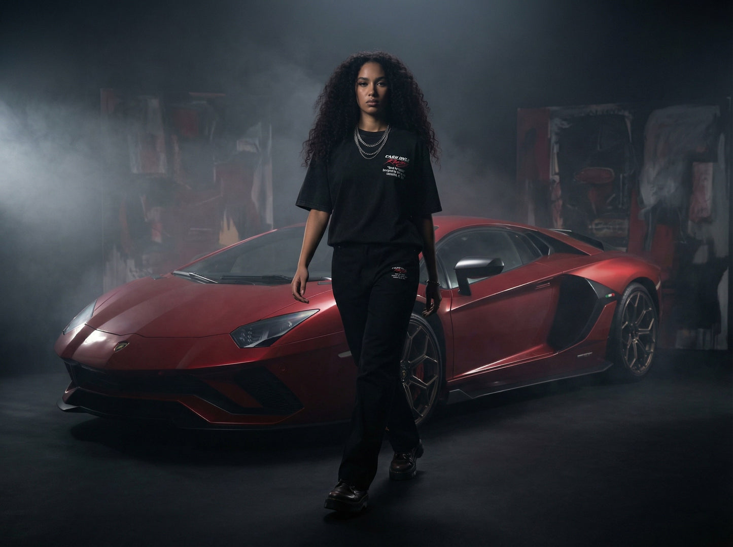 CA$H ONLY RACING/LAMBORGHINI PANTS