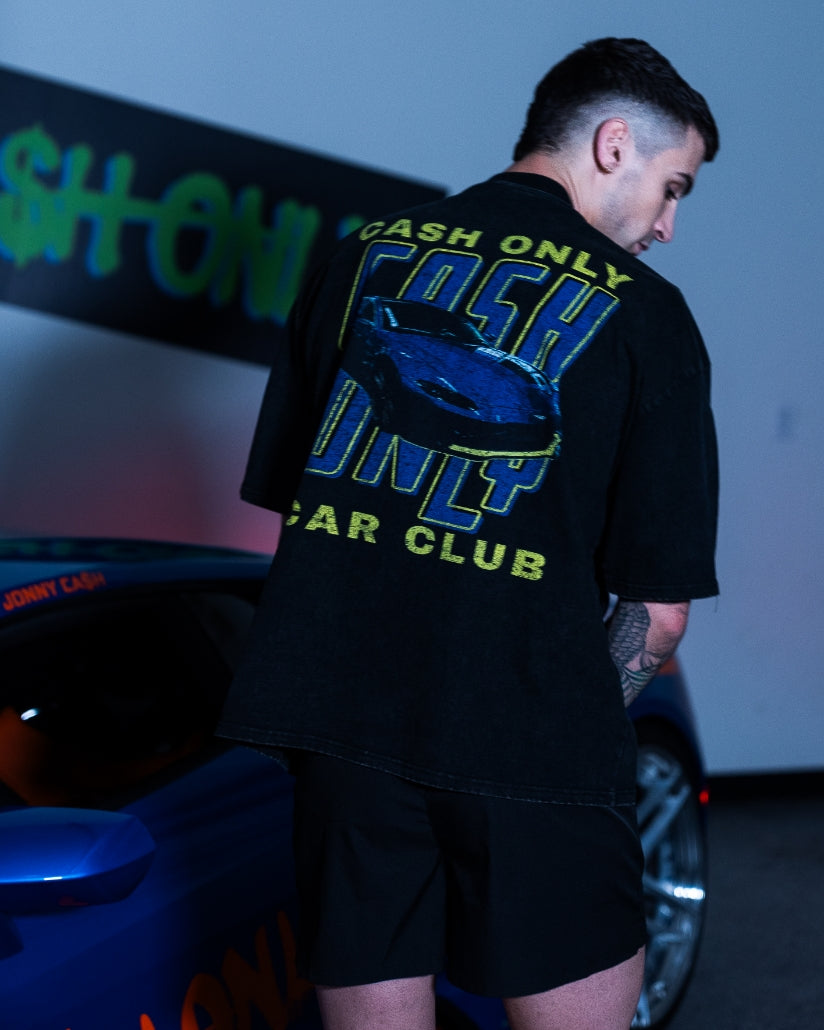 Cash Only Car Club (Aston Martin) Acid Wash T-Shirt