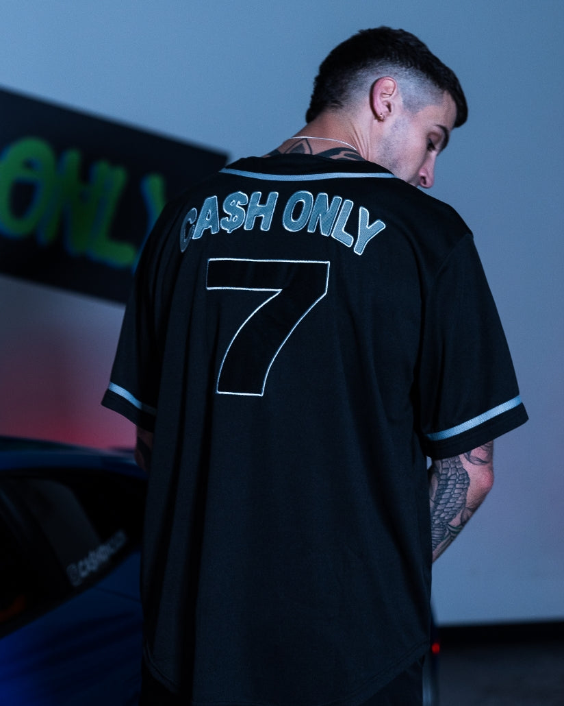 Cash only club baseball jersey