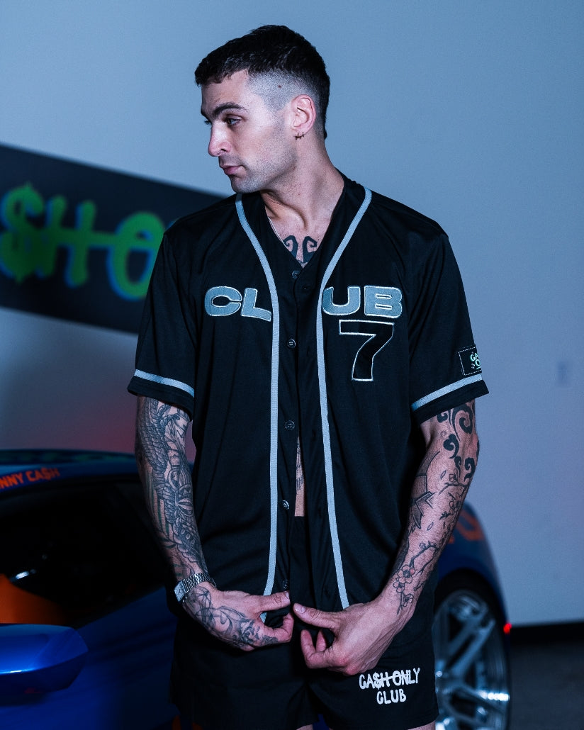 Cash only club baseball jersey