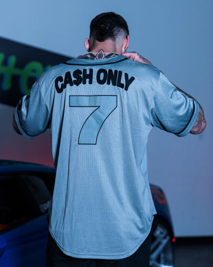 Cash only club baseball jersey