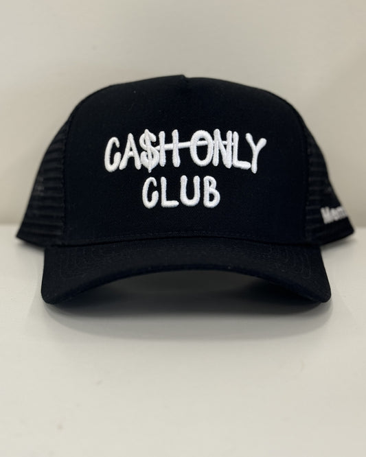 Cash only trucker hat