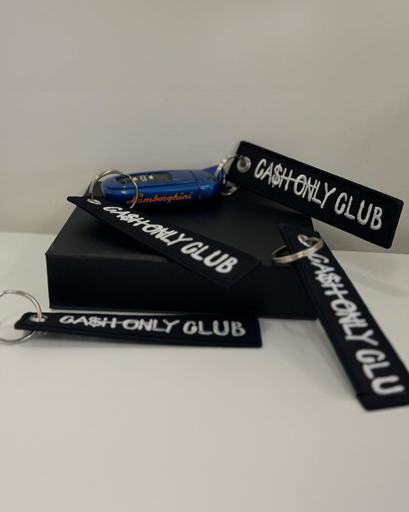 Cash Only Club Key Chain