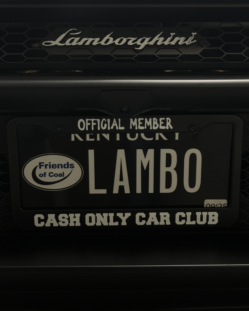 Cash Only Club License Plate Cover (Official Member)